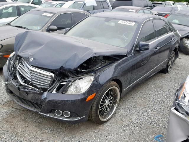 WDDHF5GBXAA050525 - 2010 MERCEDES-BENZ E 350 BLUE photo 2