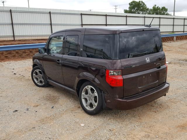 5J6YH18968L010119 - 2008 HONDA ELEMENT SC BURGUNDY photo 3