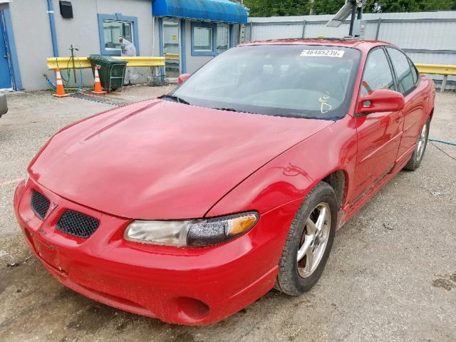 1G2WP52K93F122640 - 2003 PONTIAC GRAND PRIX RED photo 2