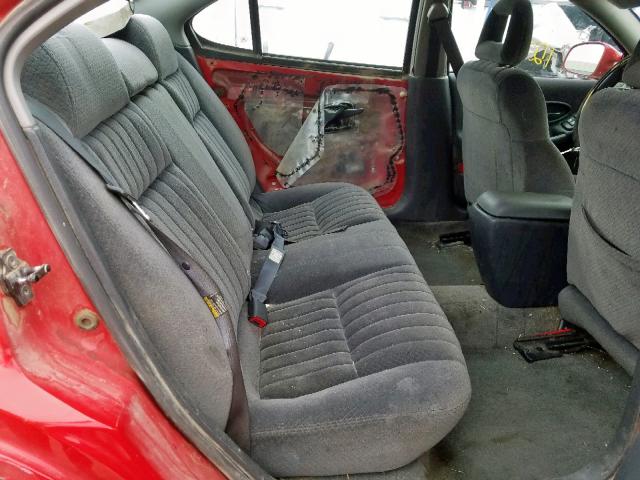 1G2WP52K93F122640 - 2003 PONTIAC GRAND PRIX RED photo 6