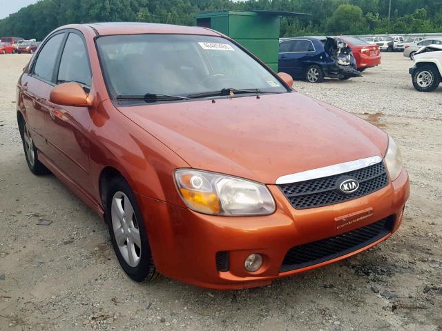 KNAFE121175008464 - 2007 KIA SPECTRA EX ORANGE photo 1