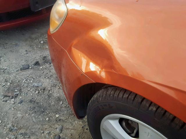 KNAFE121175008464 - 2007 KIA SPECTRA EX ORANGE photo 9