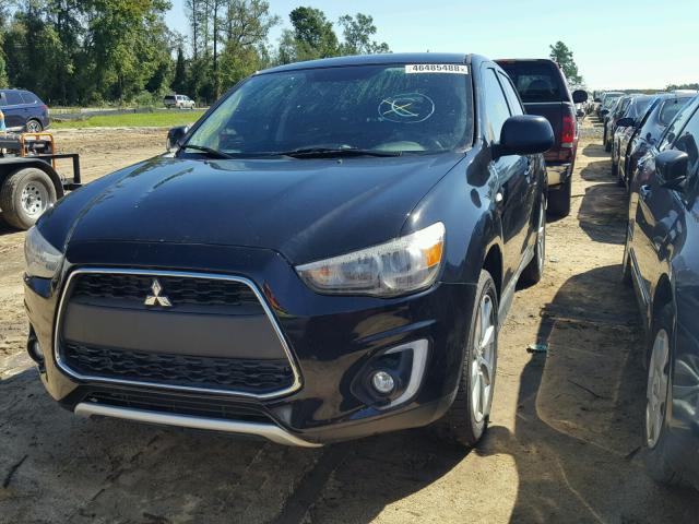 4A4AP4AU7FE037771 - 2015 MITSUBISHI OUTLANDER BLACK photo 2