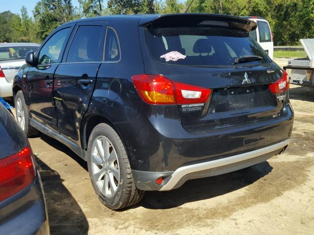 4A4AP4AU7FE037771 - 2015 MITSUBISHI OUTLANDER BLACK photo 3