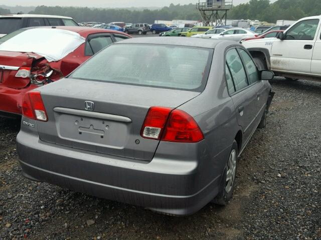 1HGES16335L022556 - 2005 HONDA CIVIC DX V GRAY photo 4