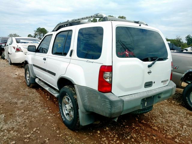 5N1ED28T51C543649 - 2001 NISSAN XTERRA XE WHITE photo 3