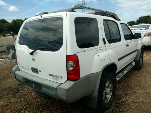 5N1ED28T51C543649 - 2001 NISSAN XTERRA XE WHITE photo 4