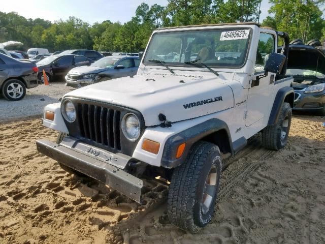 1J4FY29P6VP452896 - 1997 JEEP WRANGLER / WHITE photo 2