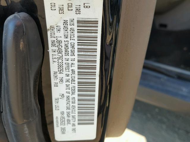 1J8HG48K76C338264 - 2006 JEEP COMMANDER BLACK photo 10