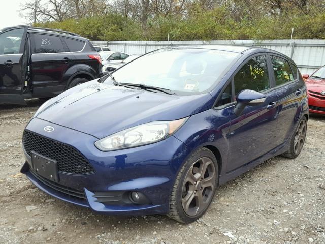 3FADP4GX2GM148171 - 2016 FORD FIESTA ST BLUE photo 2