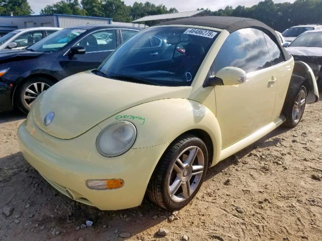 3VWCD31Y54M345239 - 2004 VOLKSWAGEN NEW BEETLE 黄色 照片 2