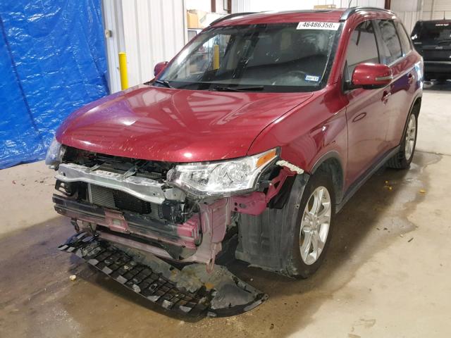 JA4AD3A3XFZ002842 - 2015 MITSUBISHI OUTLANDER RED photo 1