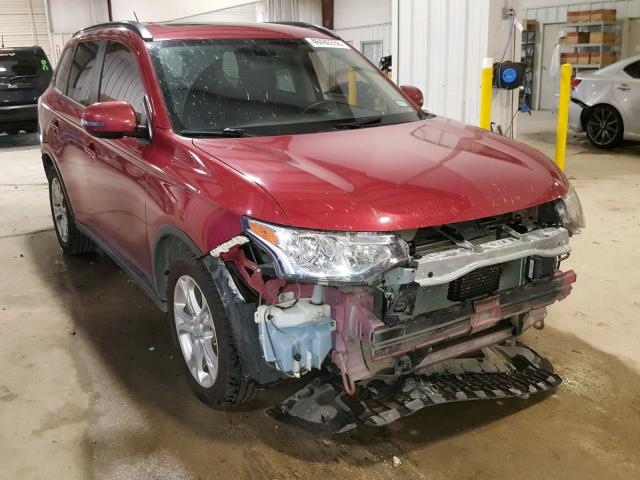 JA4AD3A3XFZ002842 - 2015 MITSUBISHI OUTLANDER RED photo 2