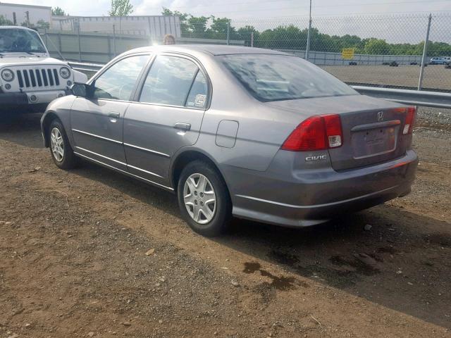 2HGES16305H560922 - 2005 HONDA CIVIC DX V SILVER photo 3