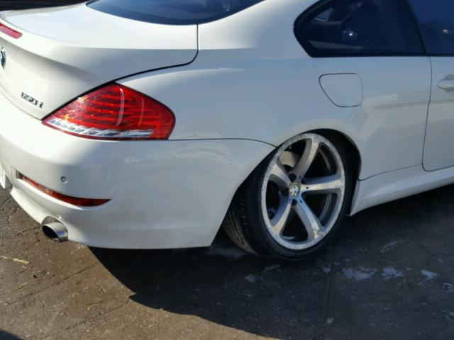 WBAEA53598CV90875 - 2008 BMW 650 I WHITE photo 9