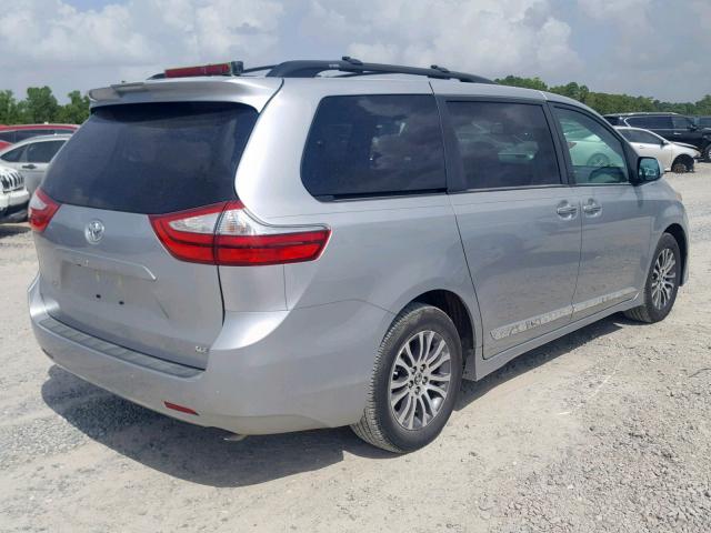 5TDYZ3DC8KS970676 - 2019 TOYOTA SIENNA LIM SILVER photo 4