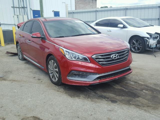 5NPE34AF4HH580990 - 2017 HYUNDAI SONATA SPO RED photo 1