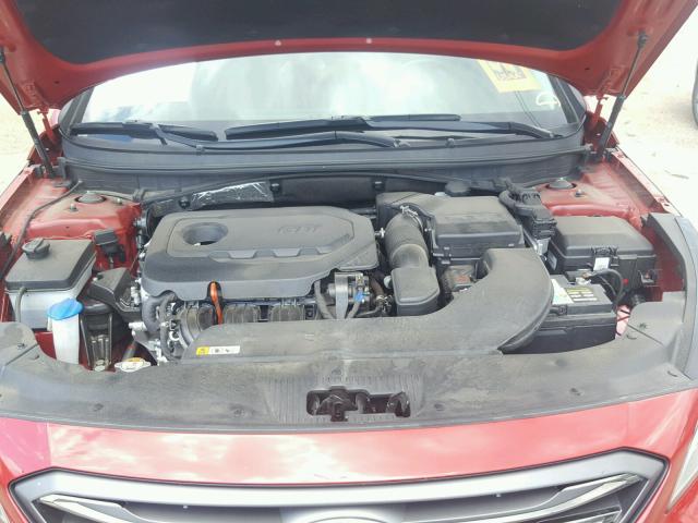 5NPE34AF4HH580990 - 2017 HYUNDAI SONATA SPO RED photo 7