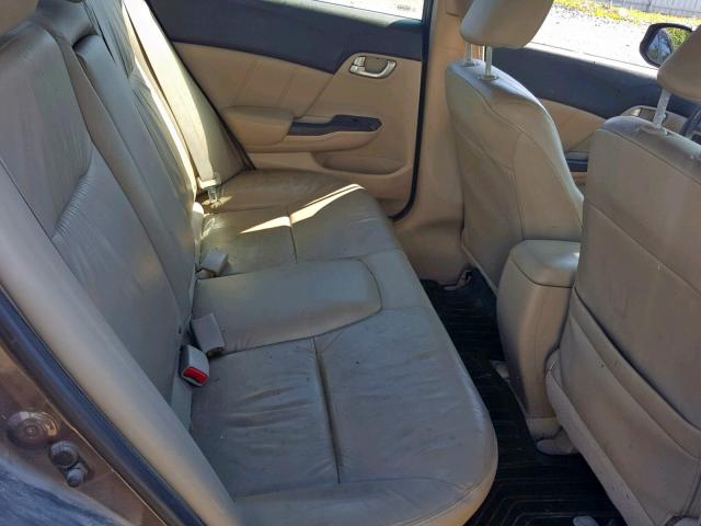 2HGFB2F93CH006124 - 2012 HONDA CIVIC EXL 棕色 照片 6