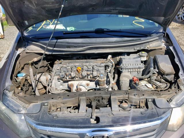 2HGFB2F93CH006124 - 2012 HONDA CIVIC EXL 棕色 照片 7