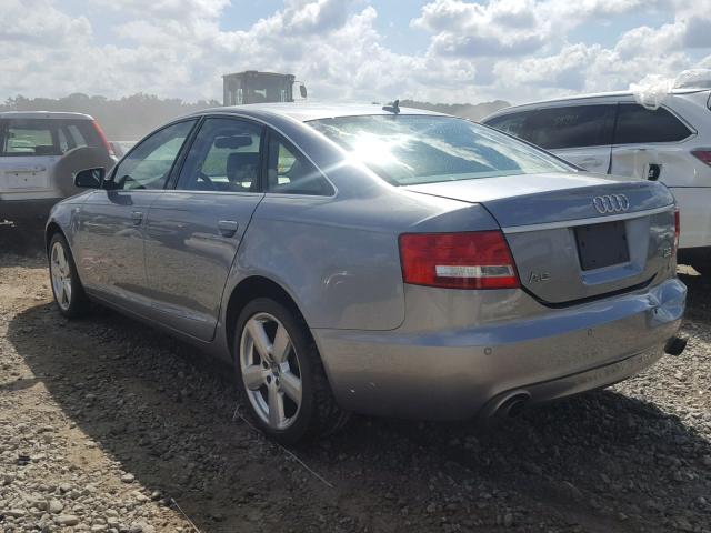 WAUDH74F28N010414 - 2008 AUDI A6 3.2 QUA SILVER photo 3