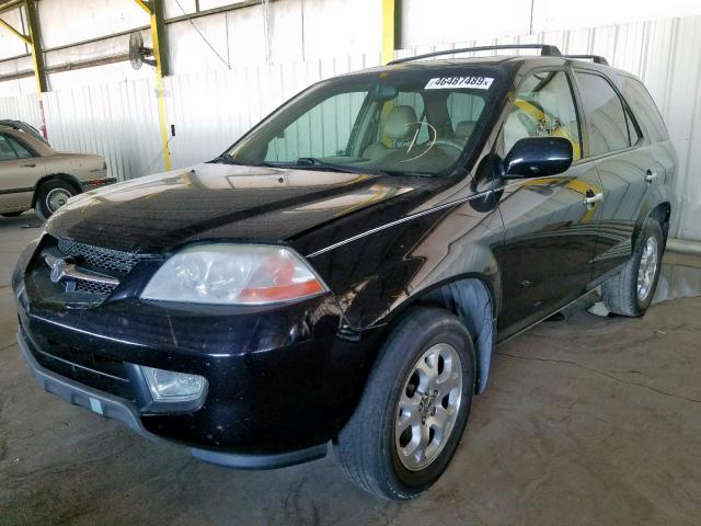 2HNYD18851H506938 - 2001 ACURA MDX TOURIN BLACK photo 2