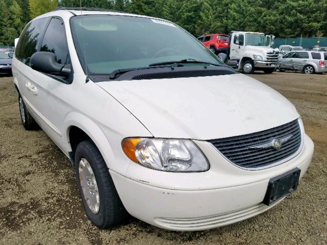 2C4GP24R03R389585 - 2003 CHRYSLER TOWN & COU WHITE photo 1