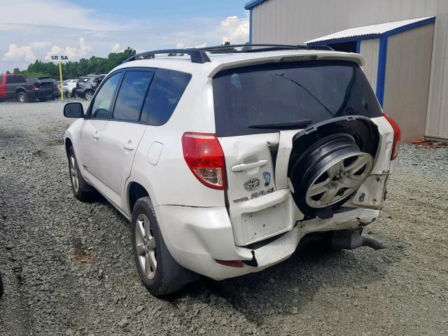 JTMBK31V685058305 - 2008 TOYOTA RAV4 LIMIT WHITE photo 3