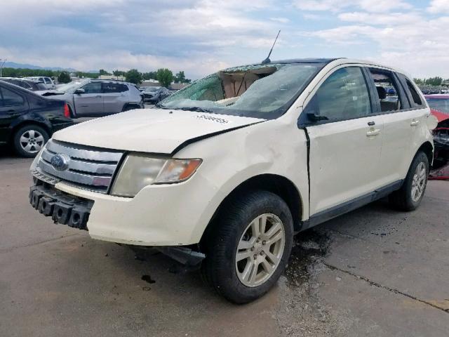 2FMDK48C27BA83582 - 2007 FORD EDGE SEL WHITE photo 2