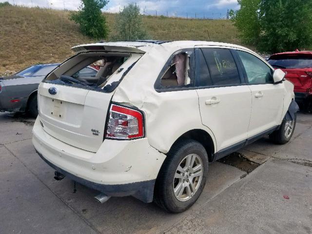 2FMDK48C27BA83582 - 2007 FORD EDGE SEL WHITE photo 4