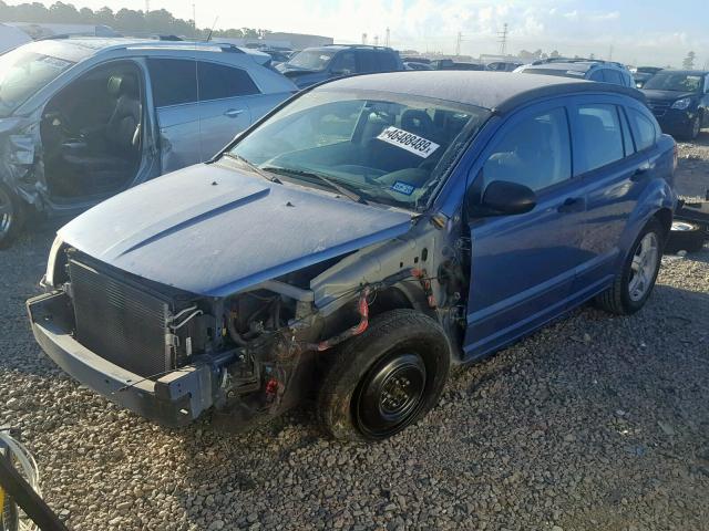 1B3HB48B47D535685 - 2007 DODGE CALIBER SX BLUE photo 2