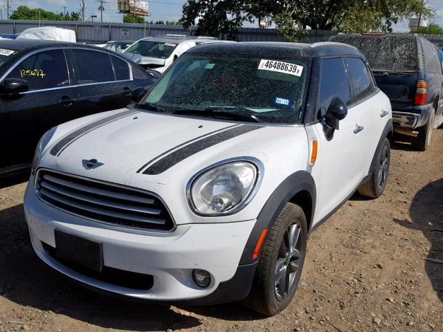 WMWZB3C51EWM32480 - 2014 MINI COOPER COU WHITE photo 2