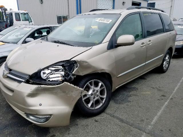 5TDBA22C94S000185 - 2004 TOYOTA SIENNA XLE TAN photo 2