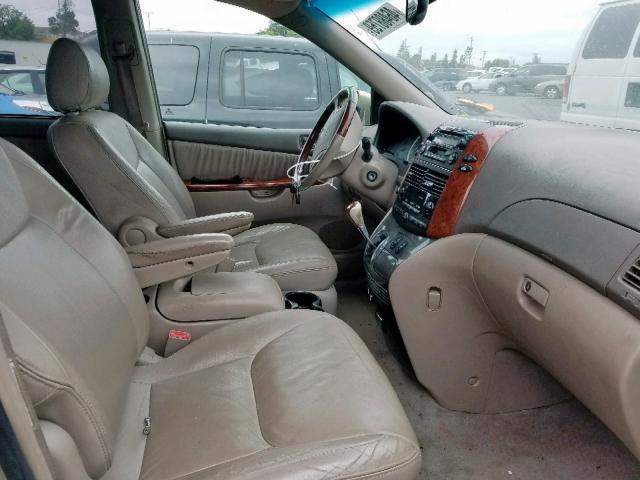 5TDBA22C94S000185 - 2004 TOYOTA SIENNA XLE TAN photo 5