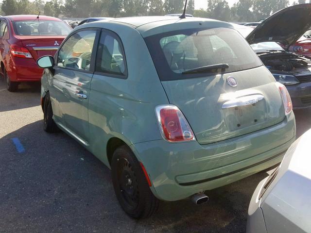 3C3CFFAR6CT382686 - 2012 FIAT 500 POP GREEN photo 3