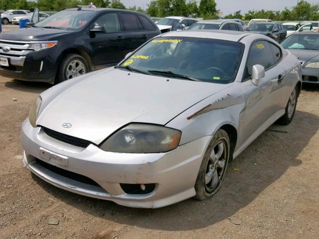 KMHHM65D46U211902 - 2006 HYUNDAI TIBURON GS SILVER photo 2