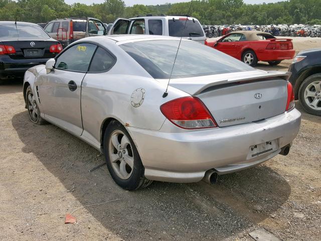 KMHHM65D46U211902 - 2006 HYUNDAI TIBURON GS SILVER photo 3