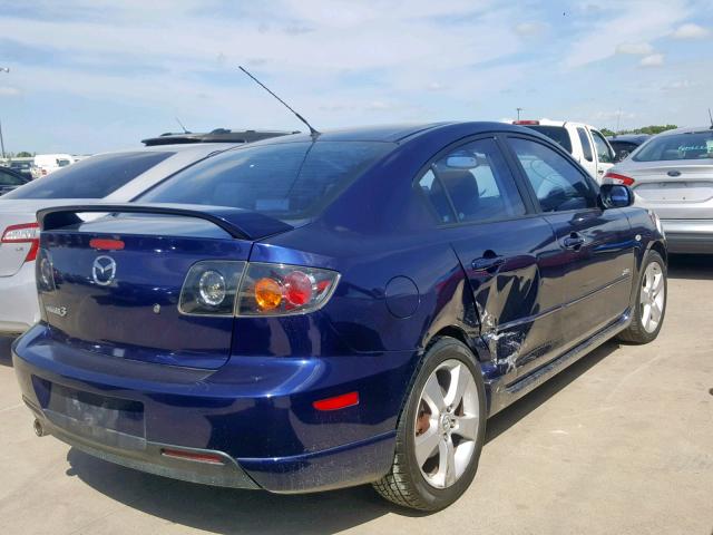 JM1BK123951279286 - 2005 MAZDA 3 S BLUE photo 4