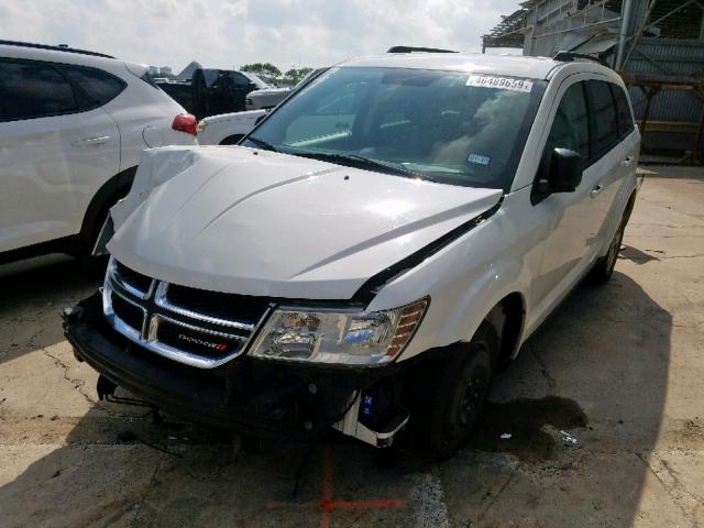 3C4PDCAB1DT633829 - 2013 DODGE JOURNEY SE WHITE photo 2