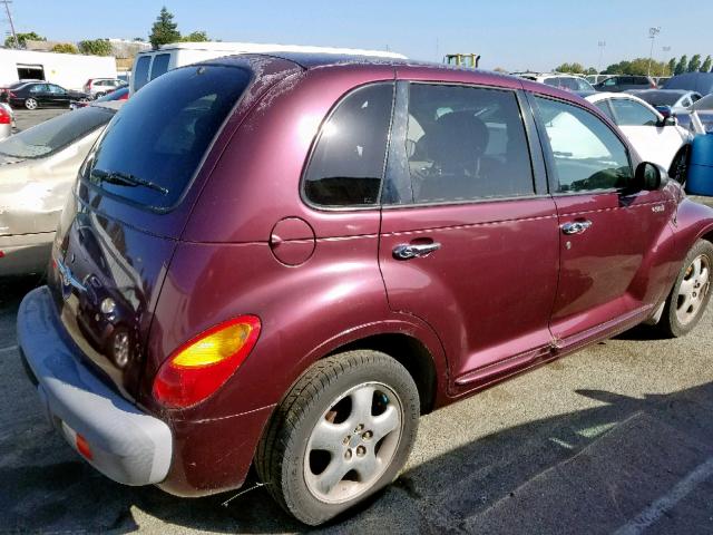 3C4FY4BB41T648521 - 2001 CHRYSLER PT CRUISER MAROON photo 4