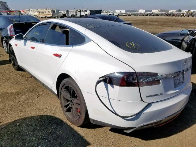 5YJSA1CNXDFP17239 - 2013 TESLA MODEL S أبيض صورة 3