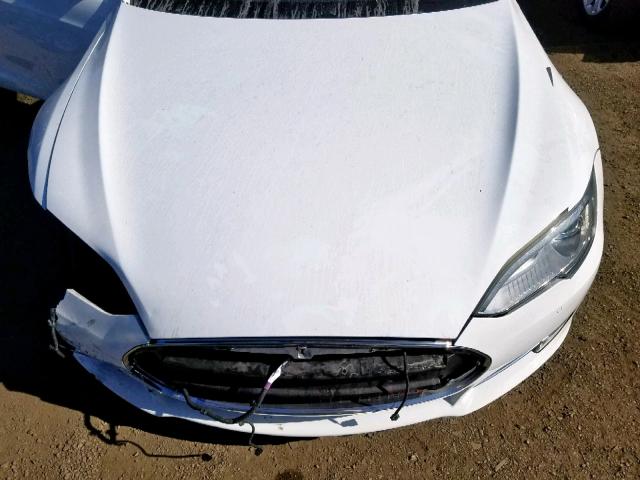 5YJSA1CNXDFP17239 - 2013 TESLA MODEL S أبيض صورة 7