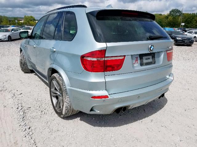 5YMGY0C56ALK25187 - 2010 BMW X5 M SILVER photo 3