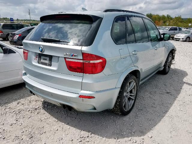 5YMGY0C56ALK25187 - 2010 BMW X5 M SILVER photo 4