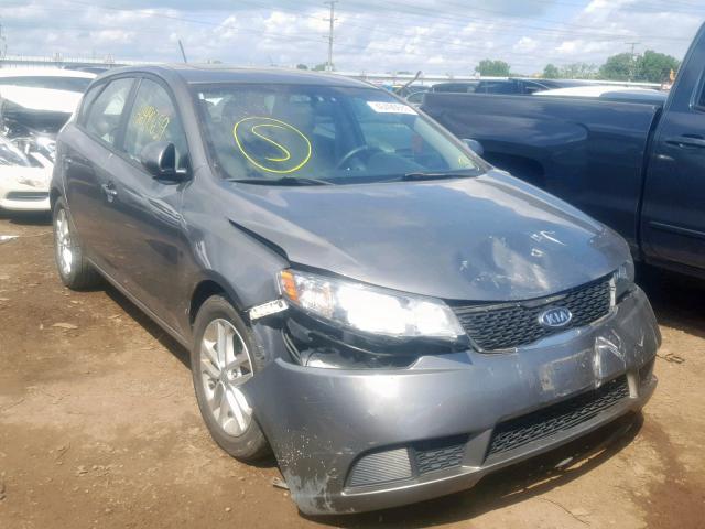 KNAFU5A24B5397033 - 2011 KIA FORTE EX GRAY photo 1