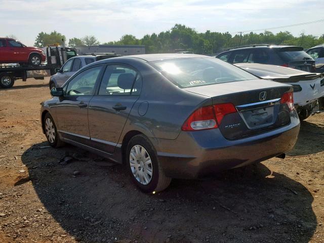 2HGFA1F37AH562765 - 2010 HONDA CIVIC VP GRAY photo 3