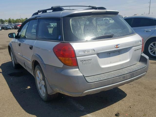 4S4BP61C077322845 - 2007 SUBARU LEGACY OUT SILVER photo 3