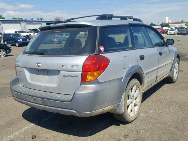 4S4BP61C077322845 - 2007 SUBARU LEGACY OUT SILVER photo 4