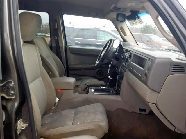 1J8HG48K46C104504 - 2006 JEEP COMMANDER 灰色 照片 5