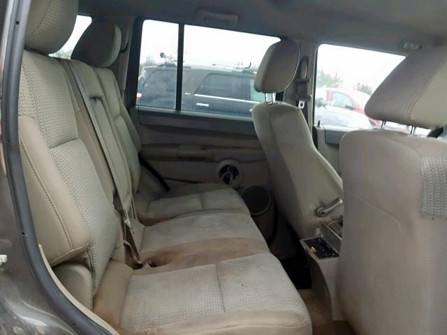 1J8HG48K46C104504 - 2006 JEEP COMMANDER 灰色 照片 6